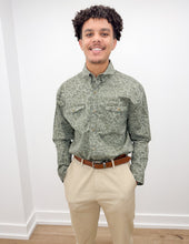 Load image into Gallery viewer, Southern Marsh El Campo Performance Ranch Shirt in Dark Olive