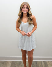 Load image into Gallery viewer, Get To Know You Romper Dress in H. Grey