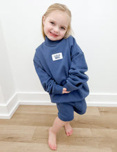 Load image into Gallery viewer, Lulu Mac Youth Terry Shorts in Navy