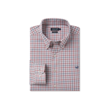 Load image into Gallery viewer, Southern Marsh Odessa Performance Dress Shirt Burnt Orange &amp; Burnt Taupe