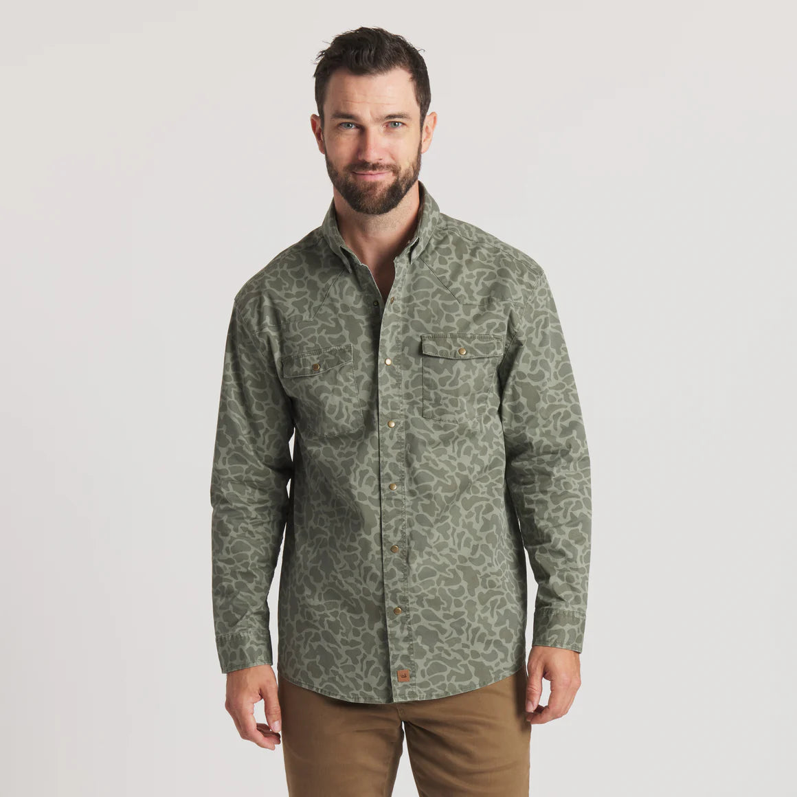 Southern Marsh El Campo Performance Ranch Shirt in Dark Olive