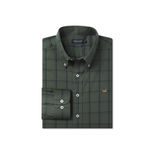 Southern Marsh Palmer Performance Dress Shirt Dark Olive & Navy – Versatile Boutique Southern Marsh Palmer Performance Dress Shirt Dark Olive & Navy – Versatile Boutique