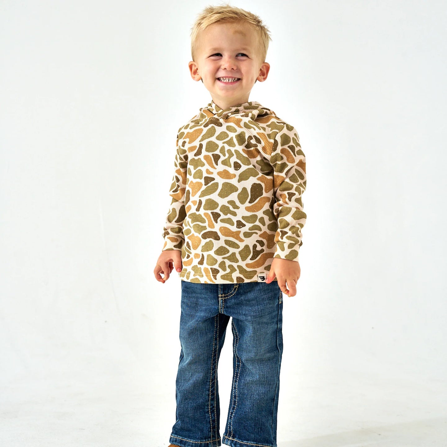 Burlebo Youth Thermal Hoodie in Venado Camo