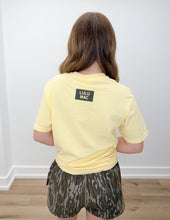 Load image into Gallery viewer, Lulu Mac Bottomland Camo Logo SS Tee in Butter