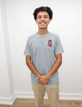 Load image into Gallery viewer, Mississippi State Strutting Mascot State SS Tee in Granite