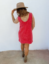 Load image into Gallery viewer, Holiday Feelings Corduroy Sleeveless Mini Dress