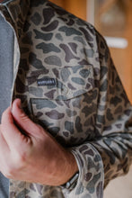 Load image into Gallery viewer, Burlebo Classic Deer Camo Cotton Twill Long Sleeve Button Up