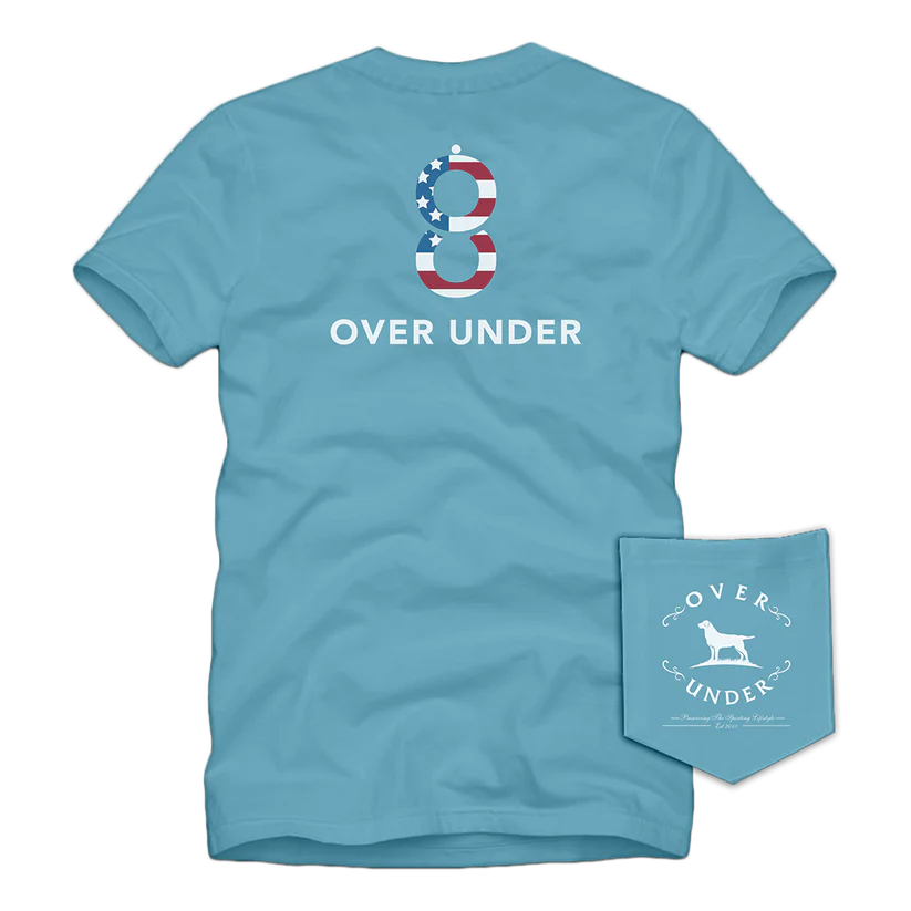 Over Under Double Barrel Flag SS Tee