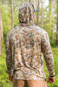 Burlebo Men's Performance Hoodie Driftwood Camo