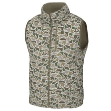 Load image into Gallery viewer, Local Boy Duck Down Reversible Vest in Duck Camo