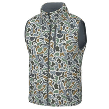 Load image into Gallery viewer, Local Boy Duck Down Reversible Vest in Localflage Bluff