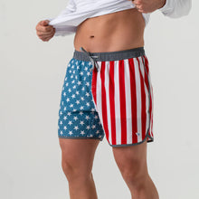 Load image into Gallery viewer, Burlebo Swim Trunks in Throwback USA