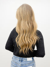 Load image into Gallery viewer, Turned Into Goodbyes Mock Neck LS Lace Top in Black
