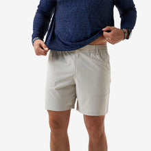 Load image into Gallery viewer, Burlebo 7" Everyday Shorts in Light Khaki with Old Glory Pockets
