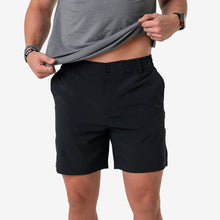 Load image into Gallery viewer, Burlebo 5.5" Everyday Matte Black Shorts with Retro Duck Camo Pockets