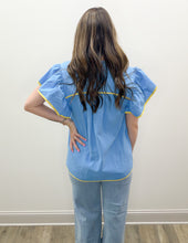 Load image into Gallery viewer, So Beautiful Blouse Top in Blue