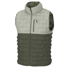 Load image into Gallery viewer, Local Boy Duck Down Reversible Vest in Forest Camo