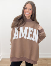 Load image into Gallery viewer, WWJD &amp; Amen Reversible Mock Neck Sweatshirt
