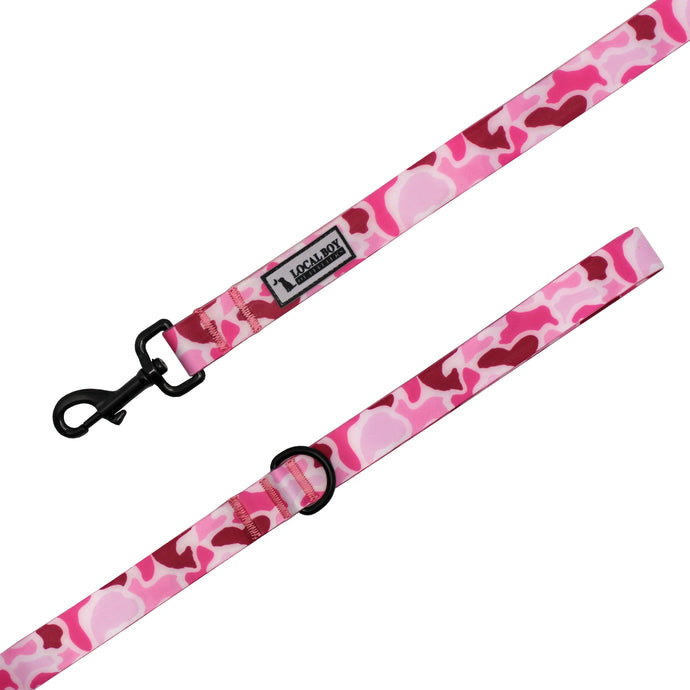 Local Boy Dog Leash in Pink Localflage