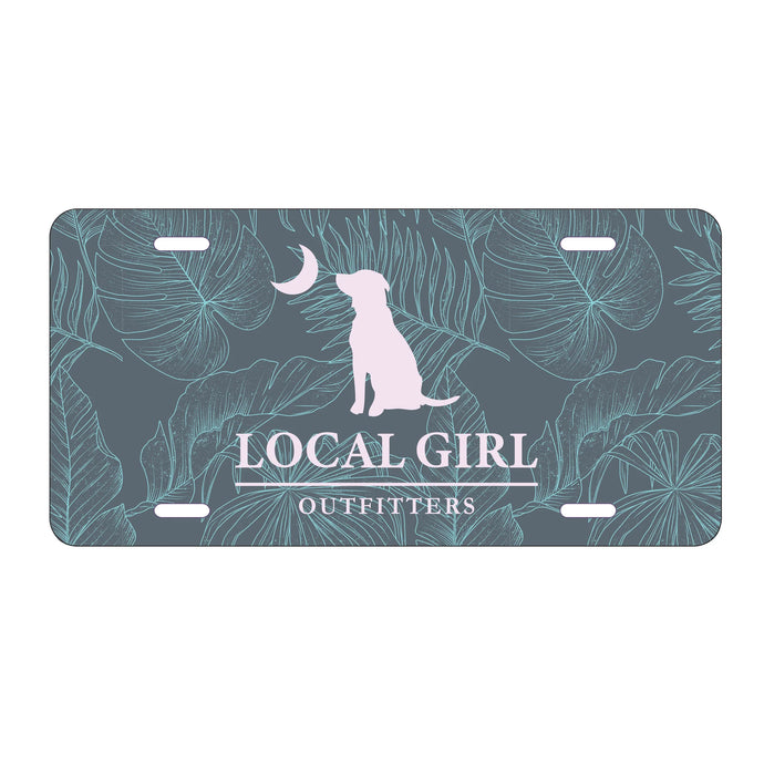 Local Girl License Plate in Blue