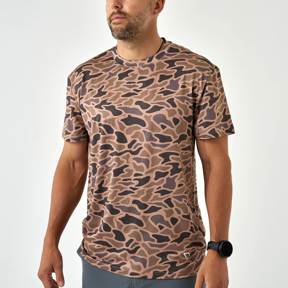Burlebo Go To Tee Short Sleeve in Gauge Camo