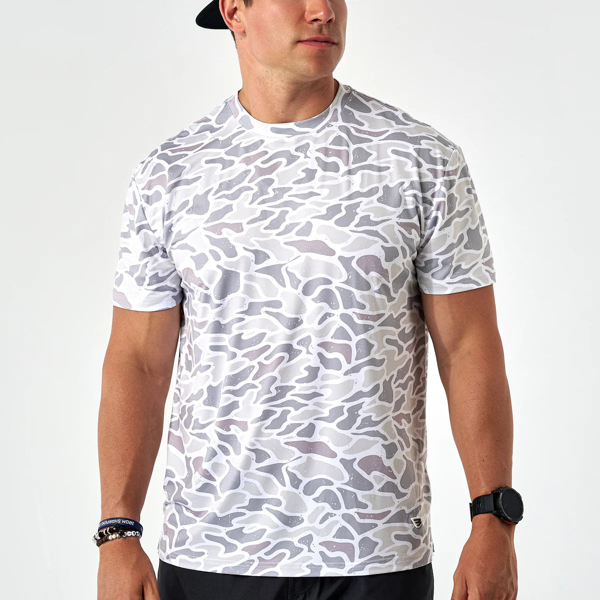 Burlebo Go To SS Tee in White Camo