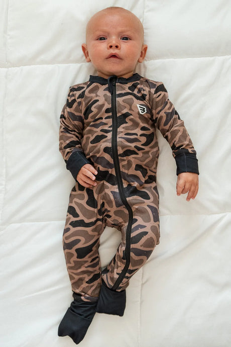 Burlebo Gauge Camo Baby Zip Up