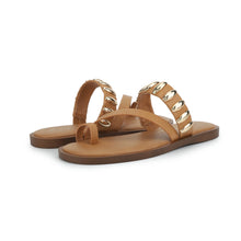Load image into Gallery viewer, Vintage Havana Holly Cowire Shelled Toe Loop Sandal