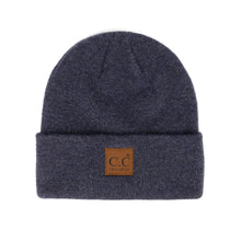 Load image into Gallery viewer, Heather Classic CC Beanie Heather Navy