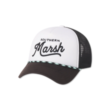 Load image into Gallery viewer, Southern Marsh Branding Summer Trucker Hat White