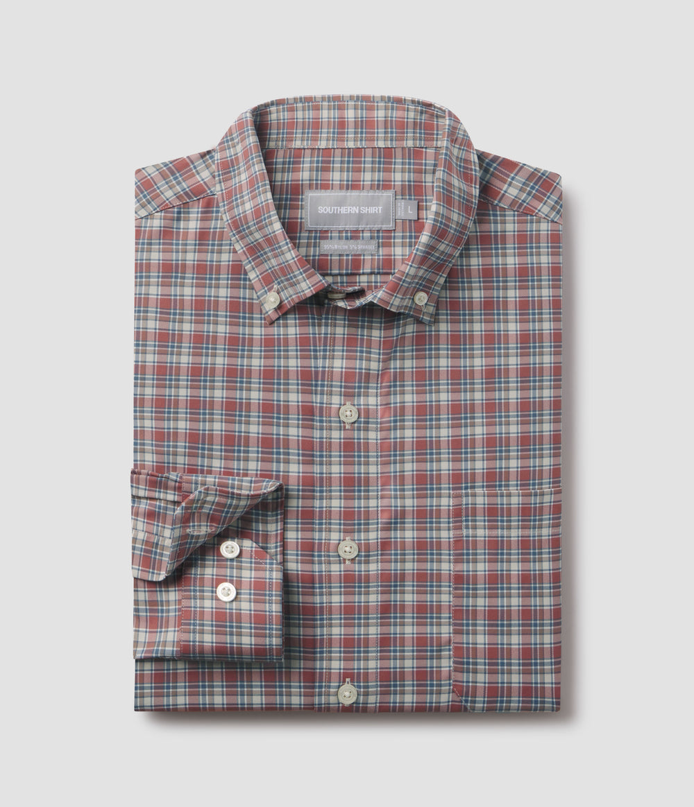 Southern Shirt Co. Hawthorne Plaid- Saddle
