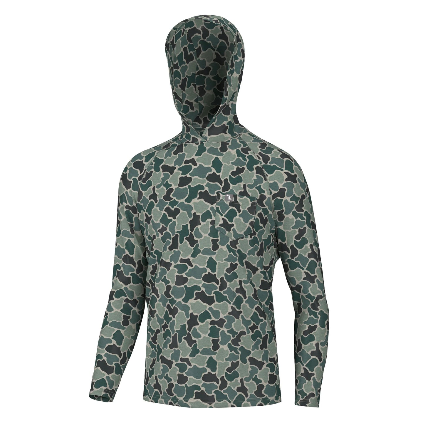 Local Boy Heather Blend Hoodie in Ravine Camo