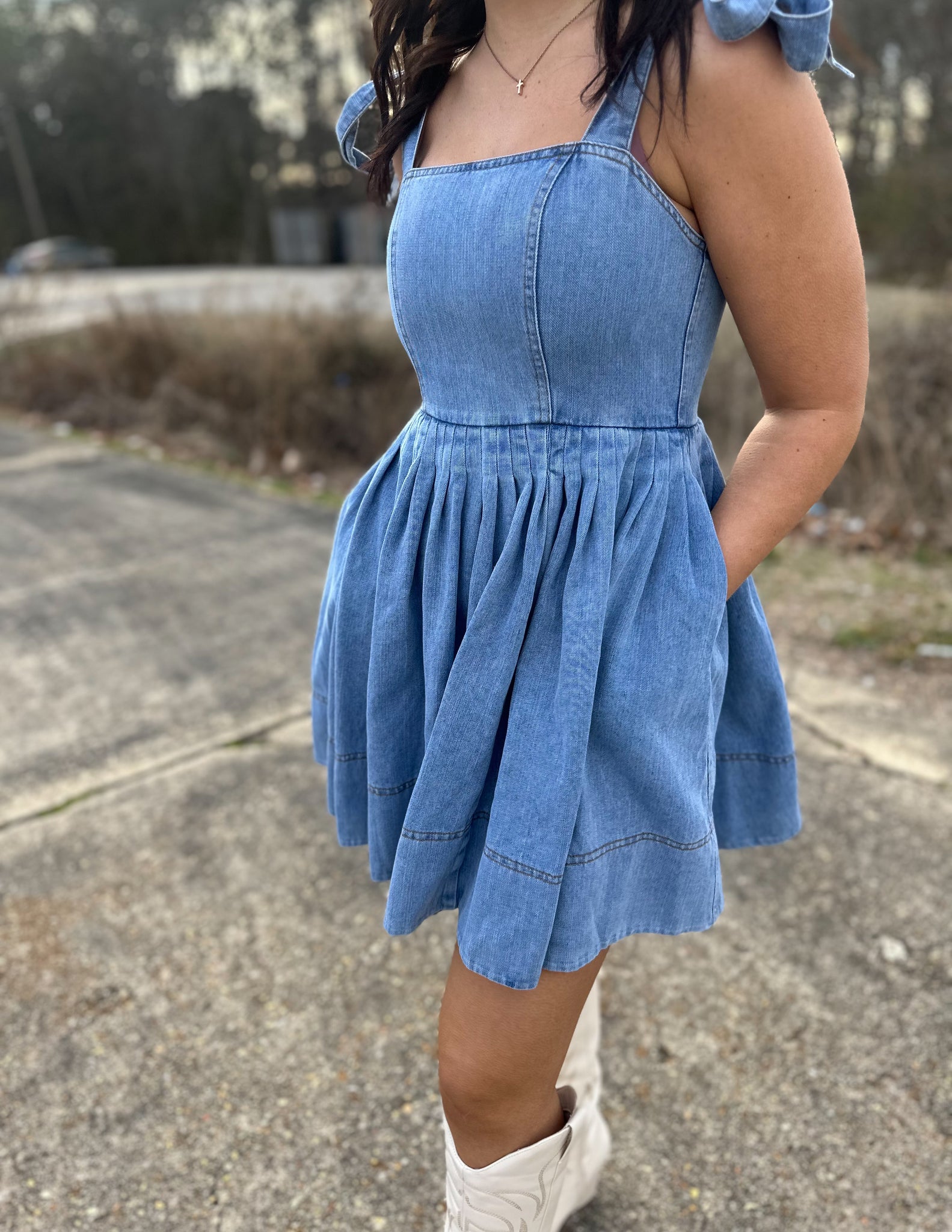 Halfway To Your Heart Denim Mini Dress Versatile Boutique Halfway To Your Heart Denim Mini Dress Versatile Boutique