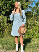 Load image into Gallery viewer, Irresistibly Sweet Denim Dress