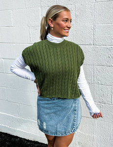Alina Sweater Vest Olive
