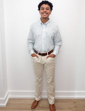 Load image into Gallery viewer, Southern Marsh Dyer Performance Gingham Dress Shirt in Light Blue