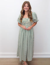 Load image into Gallery viewer, Lost My Mind Square Neck Bodice Midi Dress