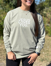Load image into Gallery viewer, The Addyson Nicole Company Smile Jesus Saves LS Tee Sandstone