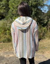 Load image into Gallery viewer, Fall Feelings Crochet Hooded Top