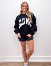 Load image into Gallery viewer, Lulu Mac Logo Sweatshirt in Black/White
