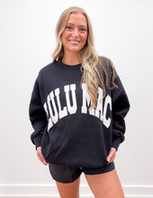 Load image into Gallery viewer, Lulu Mac Logo Sweatshirt in Black/White
