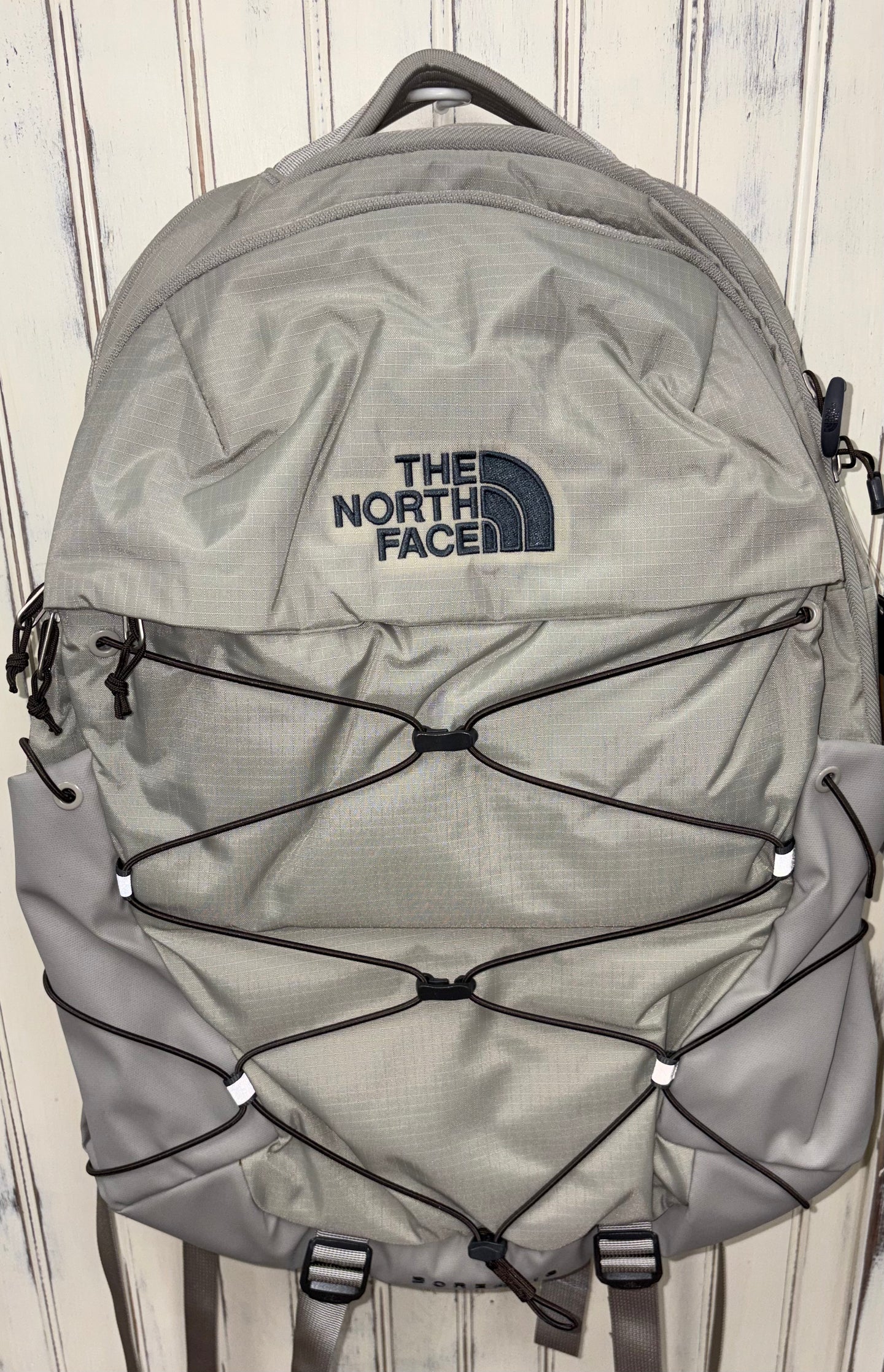 north face backpack slate grey The North Face Borealis Backpack in Stone Slab/Dark – Versatile Boutique