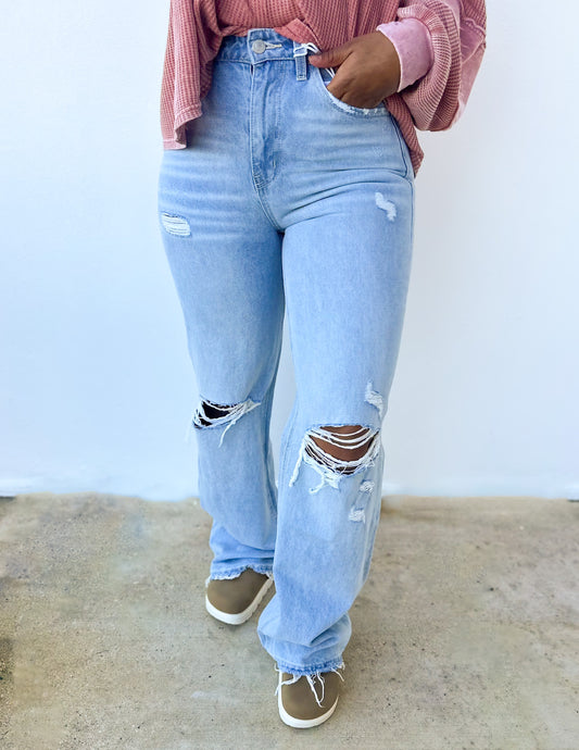 Western Promise 90's Vintage Super High Rise Flare Jeans