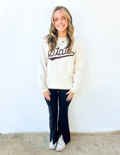 Load image into Gallery viewer, State Script Sweatshirt in Heather Natural