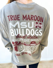 Load image into Gallery viewer, Mississippi State Bulldogs School Elements Stack LS Tee