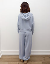 Load image into Gallery viewer, Lost My Mind Scuba Oversized Crop Hoodie in Blue