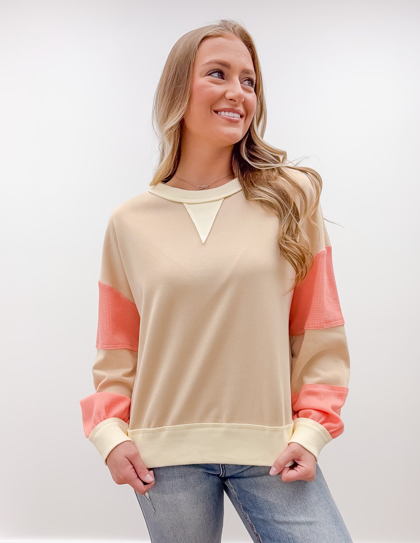 Take Me To The Other Side Patchwork Pullover Top