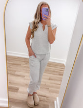 Load image into Gallery viewer, Southern Shirt Women&#39;s AstroKnit V Neck SS Top in Stone