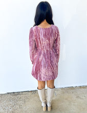 Load image into Gallery viewer, Holiday Lovin&#39; Velvet Mini Flare Dress in Mauve