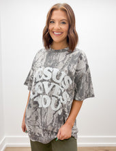Load image into Gallery viewer, Jesus Loves You Heavyweight Camo Tee in Midnight Oak
